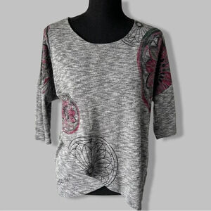 Desigual Regina Criss Cross Front Pullover Jumper  Shirt
